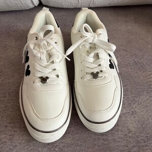 Disney White Sneakers with Black Details